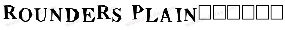 Rounders Plain字体转换